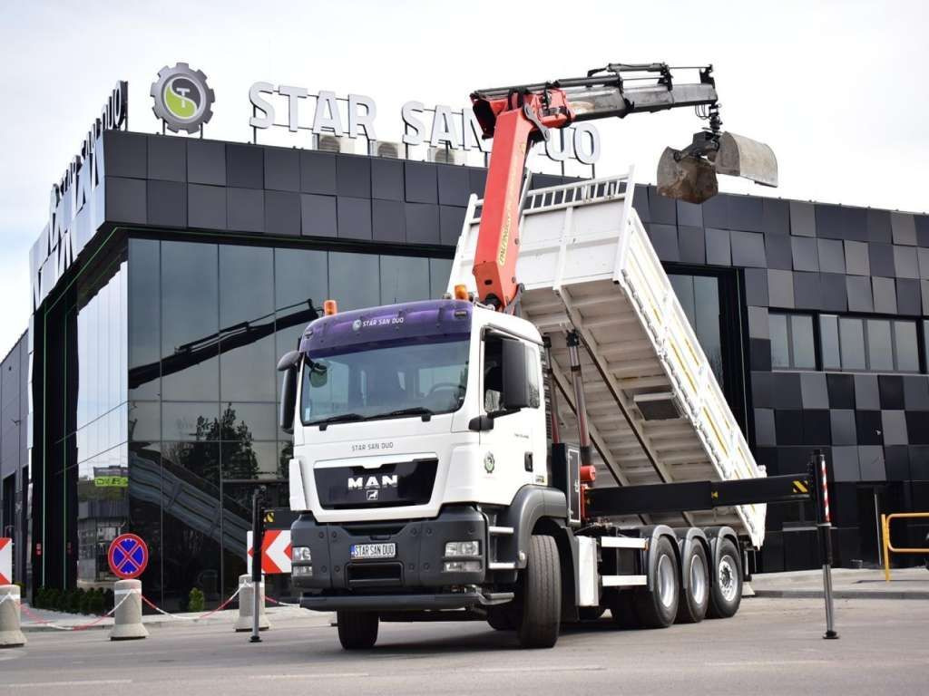 MAN TGS 35.400 8X4 PALFINGER PK 33002 CRANE KIPPER - Truk jungkit: gambar 2 MAN TGS 35.400 8X4 PALFINGER PK 33002 CRANE KIPPER - Truk jungkit: gambar 2