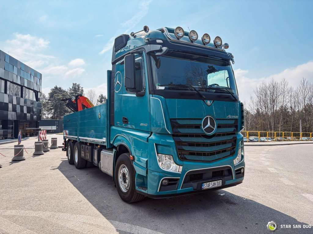 Mercedes-Benz ACTROS 2545 6x2 Palfinger PK 16001 HDS Crane Mercedes-Benz ACTROS 2545 6x2 Palfinger PK 16001 HDS Crane - Truk derek, Truk flatbed: gambar 5 Mercedes-Benz ACTROS 2545 6x2 Palfinger PK 16001 HDS Crane Mercedes-Benz ACTROS 2545 6x2 Palfinger PK 16001 HDS Crane - Truk derek, Truk flatbed: gambar 5