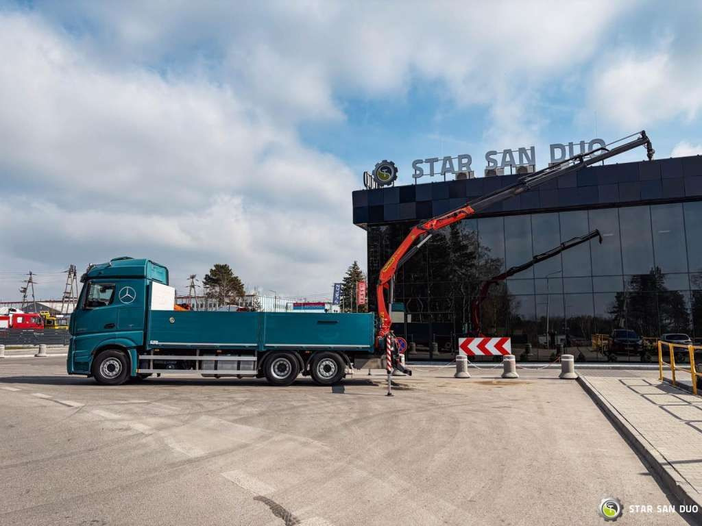 Mercedes-Benz ACTROS 2545 6x2 Palfinger PK 16001 HDS Crane Mercedes-Benz ACTROS 2545 6x2 Palfinger PK 16001 HDS Crane - Truk derek, Truk flatbed: gambar 2 Mercedes-Benz ACTROS 2545 6x2 Palfinger PK 16001 HDS Crane Mercedes-Benz ACTROS 2545 6x2 Palfinger PK 16001 HDS Crane - Truk derek, Truk flatbed: gambar 2