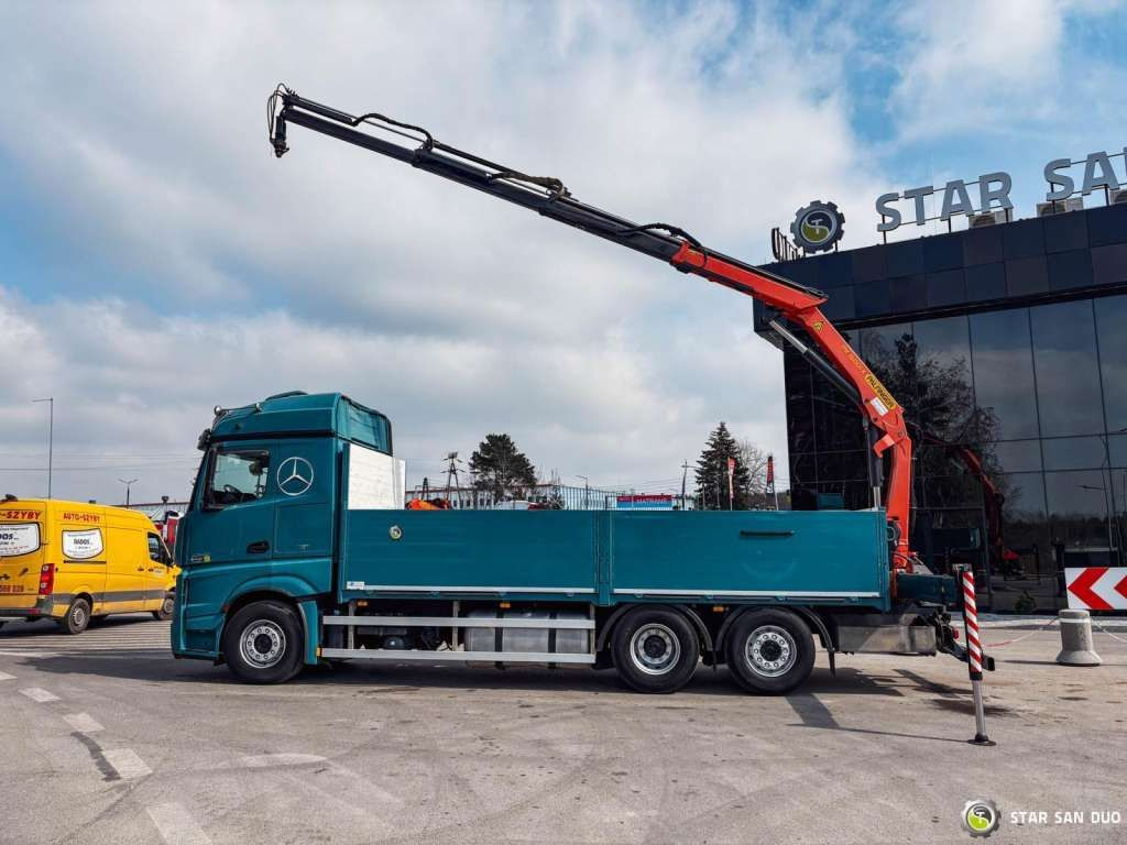 Mercedes-Benz ACTROS 2545 6x2 Palfinger PK 16001 HDS Crane Mercedes-Benz ACTROS 2545 6x2 Palfinger PK 16001 HDS Crane - Truk derek, Truk flatbed: gambar 4 Mercedes-Benz ACTROS 2545 6x2 Palfinger PK 16001 HDS Crane Mercedes-Benz ACTROS 2545 6x2 Palfinger PK 16001 HDS Crane - Truk derek, Truk flatbed: gambar 4