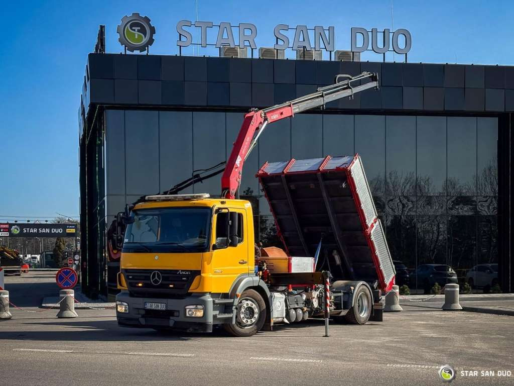 Mercedes-Benz AXOR 1824 4x2 HMF 975 HDS Crane Rotator Kipper Mercedes-Benz AXOR 1824 4x2 HMF 975 HDS Crane Rotator Kipper - Truk derek, Truk jungkit: gambar 1 Mercedes-Benz AXOR 1824 4x2 HMF 975 HDS Crane Rotator Kipper Mercedes-Benz AXOR 1824 4x2 HMF 975 HDS Crane Rotator Kipper - Truk derek, Truk jungkit: gambar 1