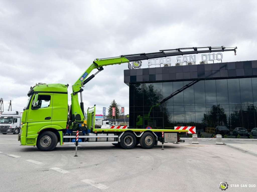 Mercedes-Benz Actros 6x2 HMF 3220 K7 Crane Mercedes-Benz Actros 6x2 HMF 3220 K7 Crane - Truk derek, Truk flatbed: gambar 3 Mercedes-Benz Actros 6x2 HMF 3220 K7 Crane Mercedes-Benz Actros 6x2 HMF 3220 K7 Crane - Truk derek, Truk flatbed: gambar 3