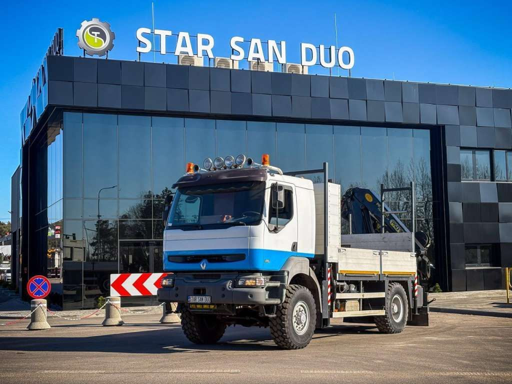 Renault KERAX 270 4x4 PALFINGER PK 16502 CRANE WINCH - Truk derek, Truk flatbed: gambar 5 Renault KERAX 270 4x4 PALFINGER PK 16502 CRANE WINCH - Truk derek, Truk flatbed: gambar 5