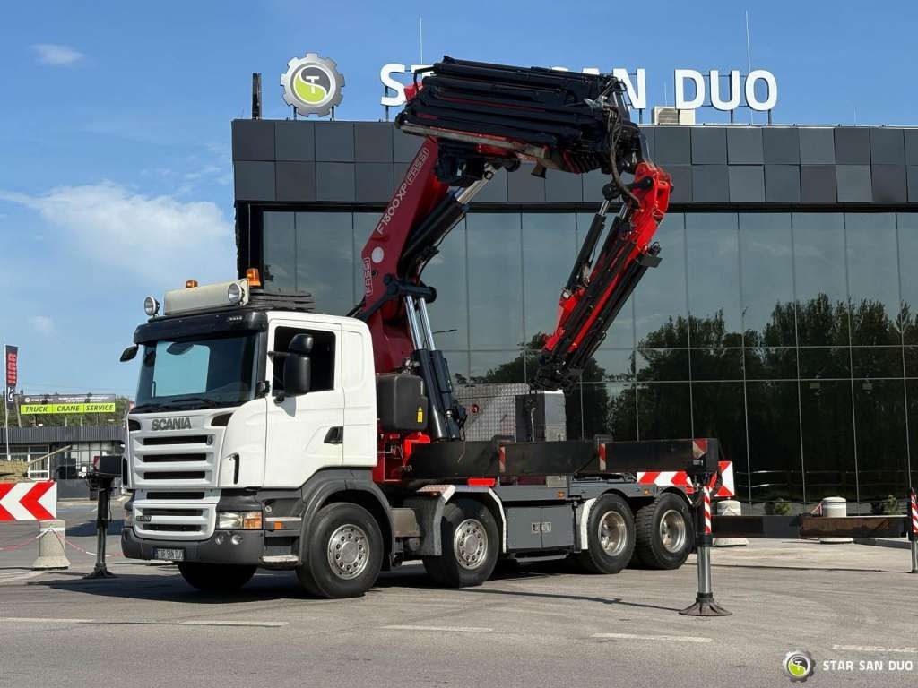 Scania R420 8x4 FASSI F1300 AXP Crane FLY JIB Euro 4 - Truk derek: gambar 4 Scania R420 8x4 FASSI F1300 AXP Crane FLY JIB Euro 4 - Truk derek: gambar 4