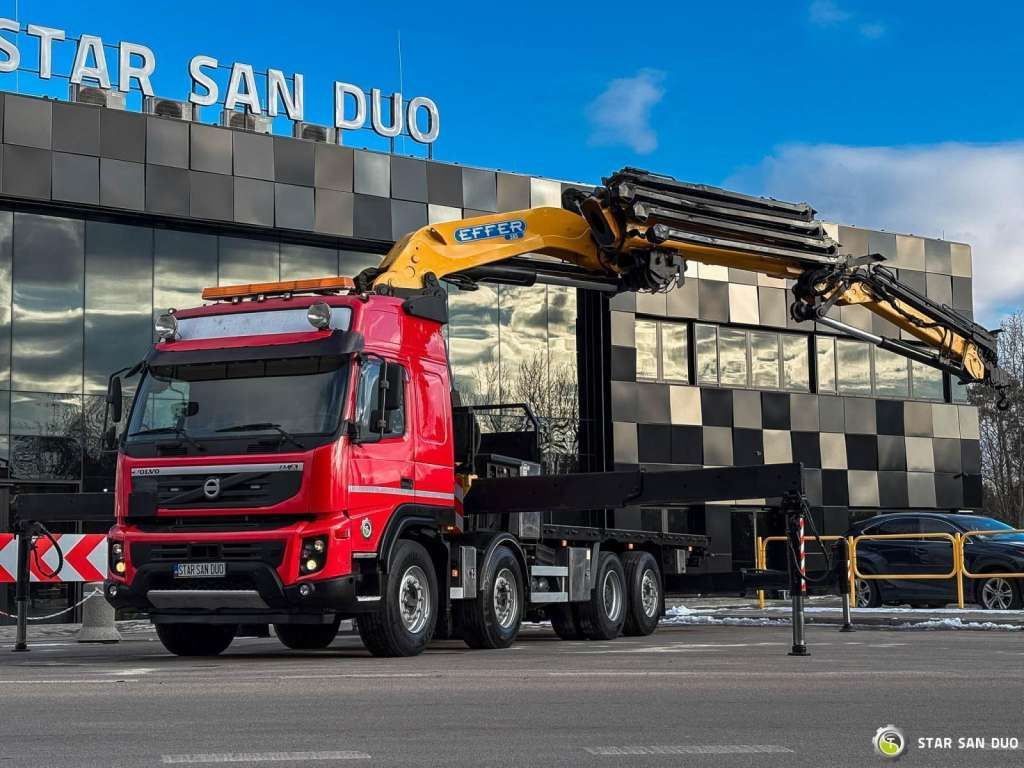 Volvo FMX 500 8x2 Effer 585 Fly Jib Winch Crane Kran Volvo FMX 500 8x2 Effer 585 Fly Jib Winch Crane Kran - Truk derek, Truk flatbed: gambar 2 Volvo FMX 500 8x2 Effer 585 Fly Jib Winch Crane Kran Volvo FMX 500 8x2 Effer 585 Fly Jib Winch Crane Kran - Truk derek, Truk flatbed: gambar 2