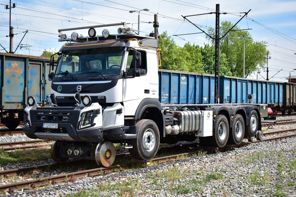 Pengangkut kontainer/ Container truck, Truk derek Volvo NEW FMX 8x4 RAIL ROAD SCHIENEN TWO WAY: gambar 12