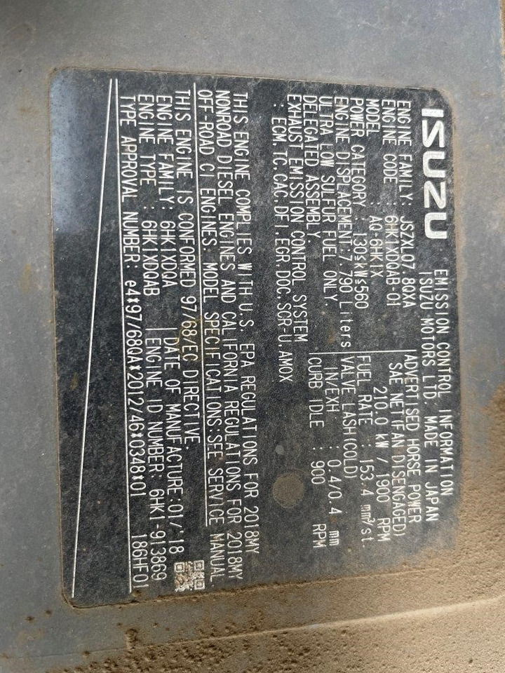 Ekskavator perayap HITACHI ZX350 LCN - 6: gambar 15