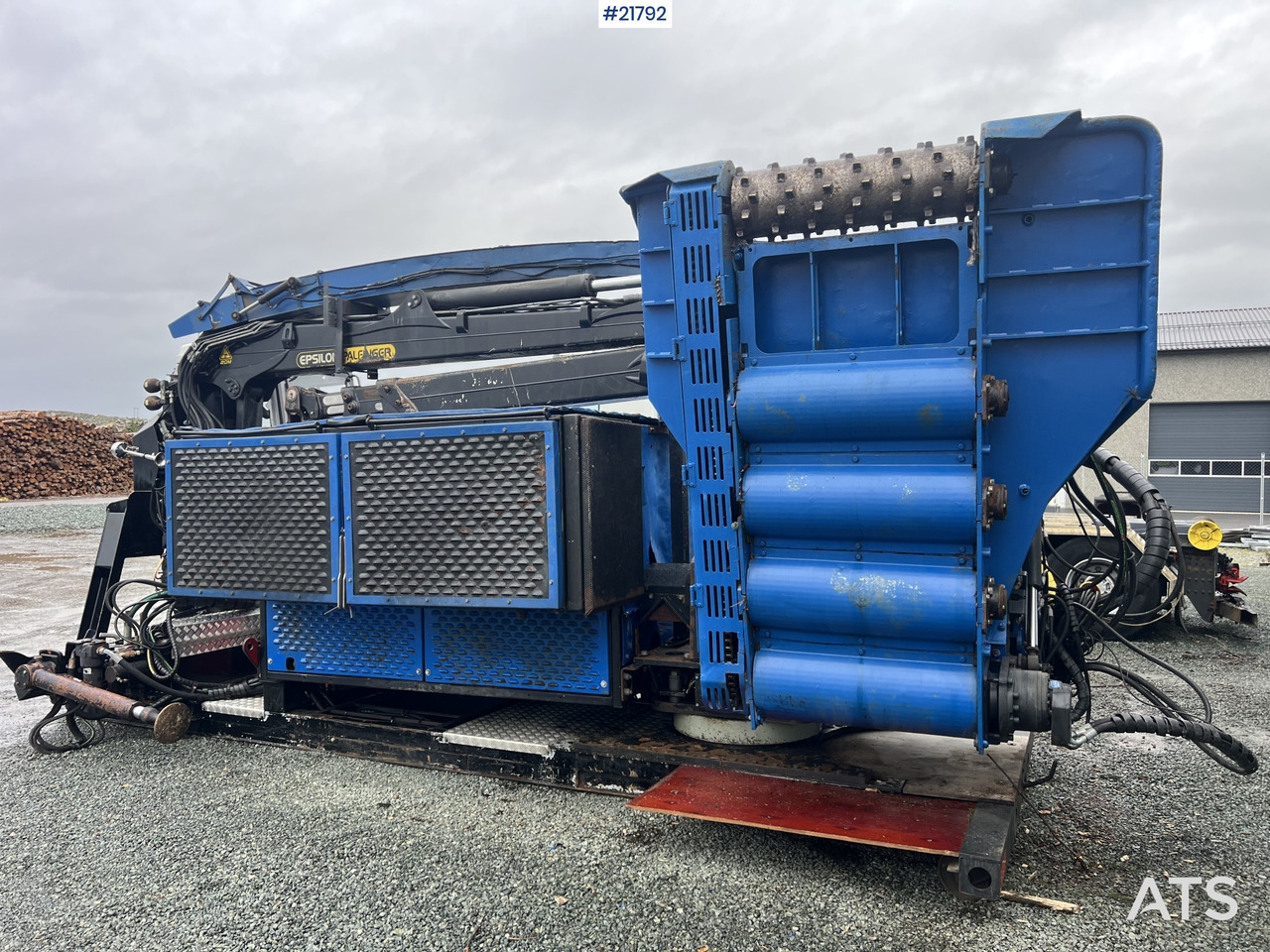 Bruks 806st Bio tre kverner m/ Epsilon palfinger m120l97 tømmerkrane - Pemotong kayu: gambar 4 Bruks 806st Bio tre kverner m/ Epsilon palfinger m120l97 tømmerkrane - Pemotong kayu: gambar 4