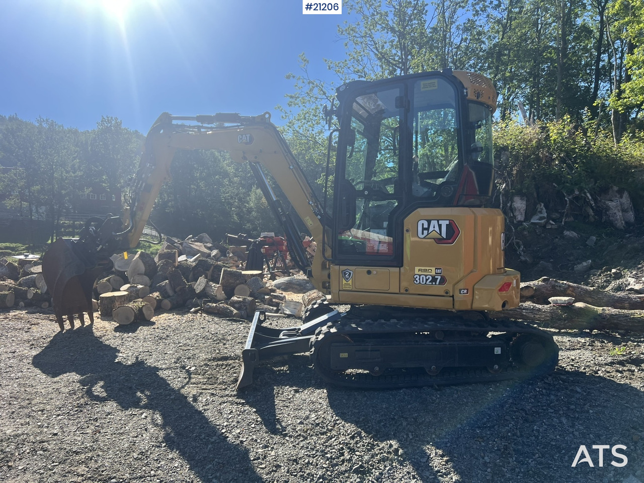 Caterpillar 302.7 CR gravemaskin m/ rototilt, pusseskuff,graveskuffe,klype og grøfteskuffe - Ekskavator mini: gambar 4 Caterpillar 302.7 CR gravemaskin m/ rototilt, pusseskuff,graveskuffe,klype og grøfteskuffe - Ekskavator mini: gambar 4