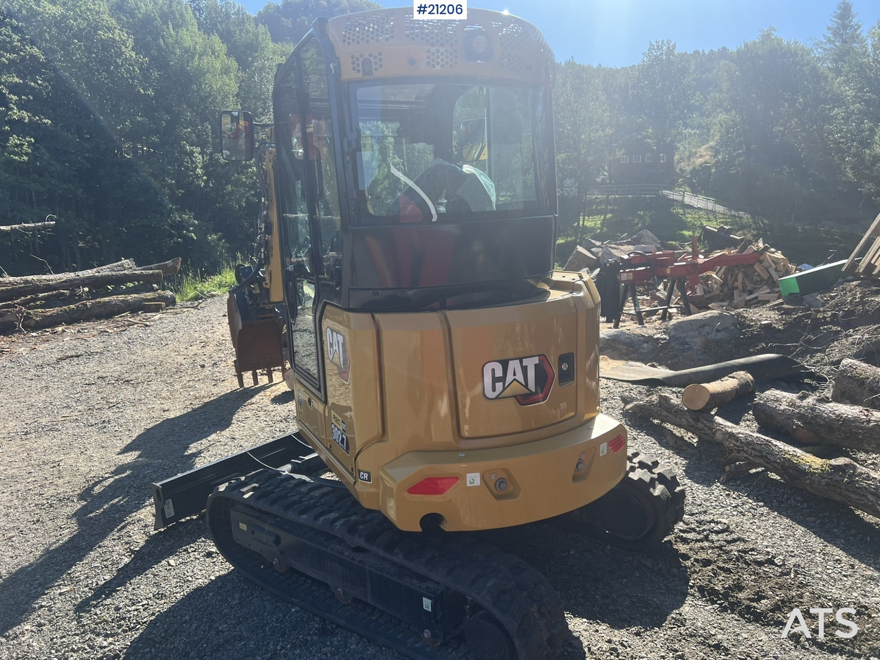 Caterpillar 302.7 CR gravemaskin m/ rototilt, pusseskuff,graveskuffe,klype og grøfteskuffe - Ekskavator mini: gambar 3 Caterpillar 302.7 CR gravemaskin m/ rototilt, pusseskuff,graveskuffe,klype og grøfteskuffe - Ekskavator mini: gambar 3