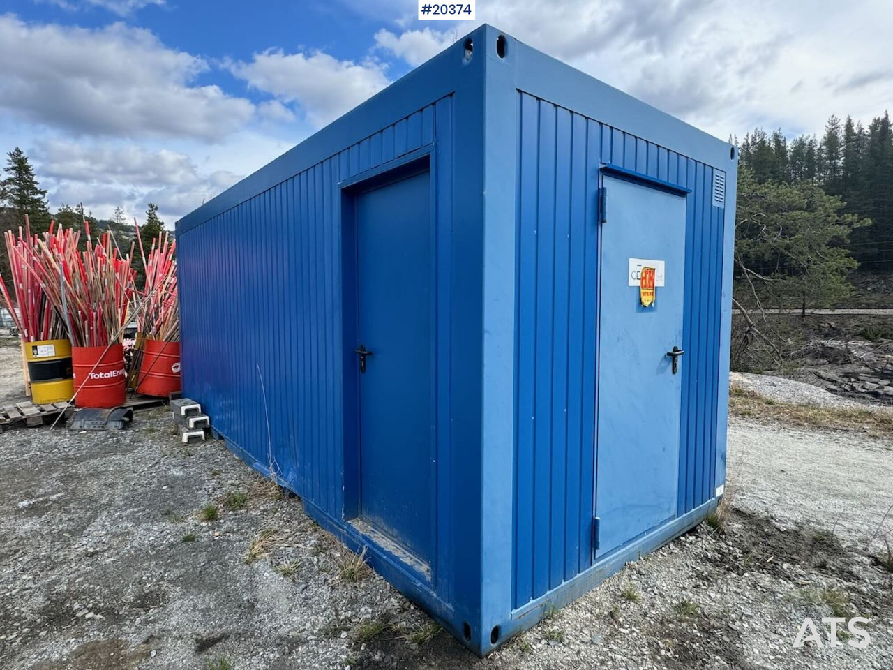 Containerbrakke med tre innganger - Kontainer konstruksi: gambar 5 Containerbrakke med tre innganger - Kontainer konstruksi: gambar 5