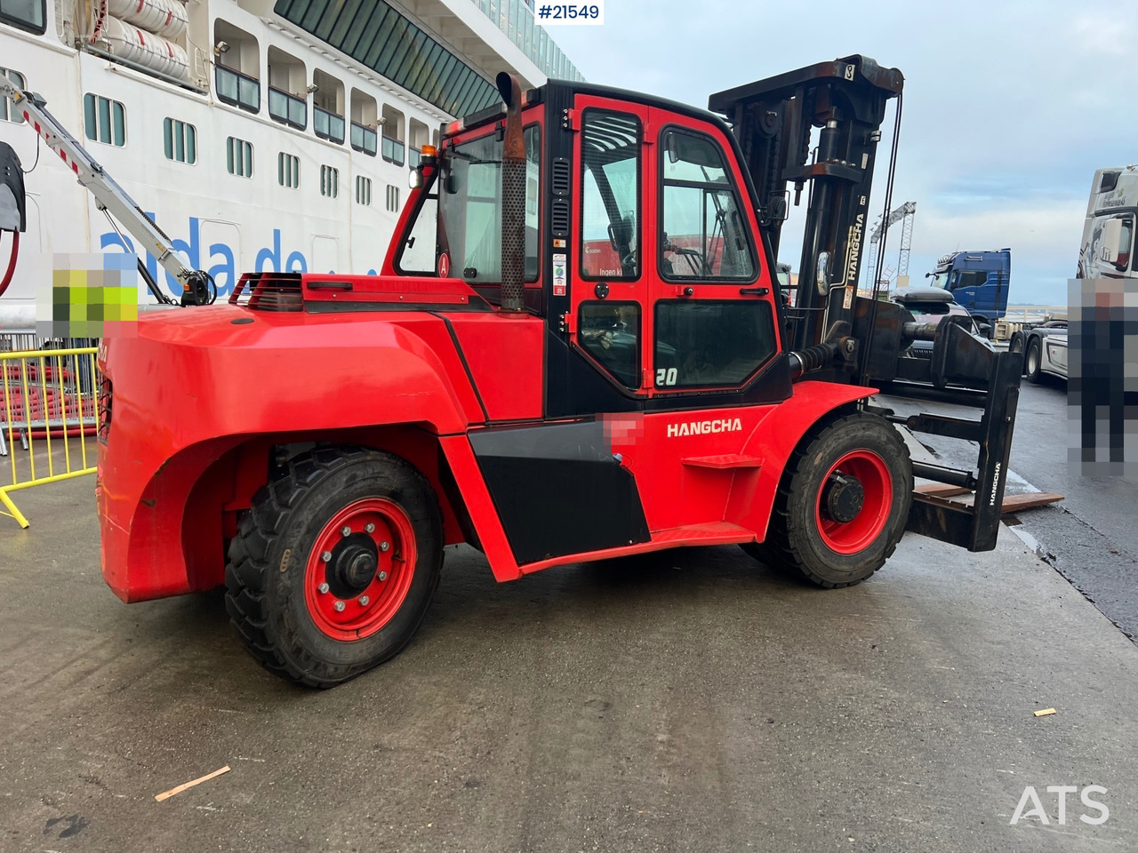 Forklift diesel Hangcha CPCD120 Gaffeltruck m/ hydrauliske gafler, sideforskyvning og lite timer: gambar 14