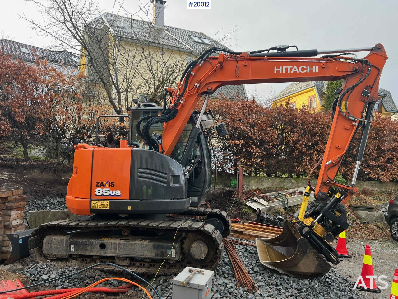 Hitachi zx85us-6 gravemaskin m/ rototilt med klype og pusseskuffe - Ekskavator: gambar 3 Hitachi zx85us-6 gravemaskin m/ rototilt med klype og pusseskuffe - Ekskavator: gambar 3