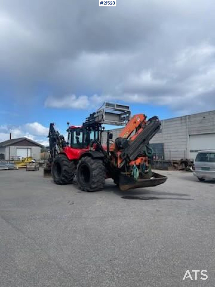 Huddig 1260C Traktorgraver m/ Palfinger kran, Lift, rototilt og skuffe - Backhoe loader: gambar 4 Huddig 1260C Traktorgraver m/ Palfinger kran, Lift, rototilt og skuffe - Backhoe loader: gambar 4
