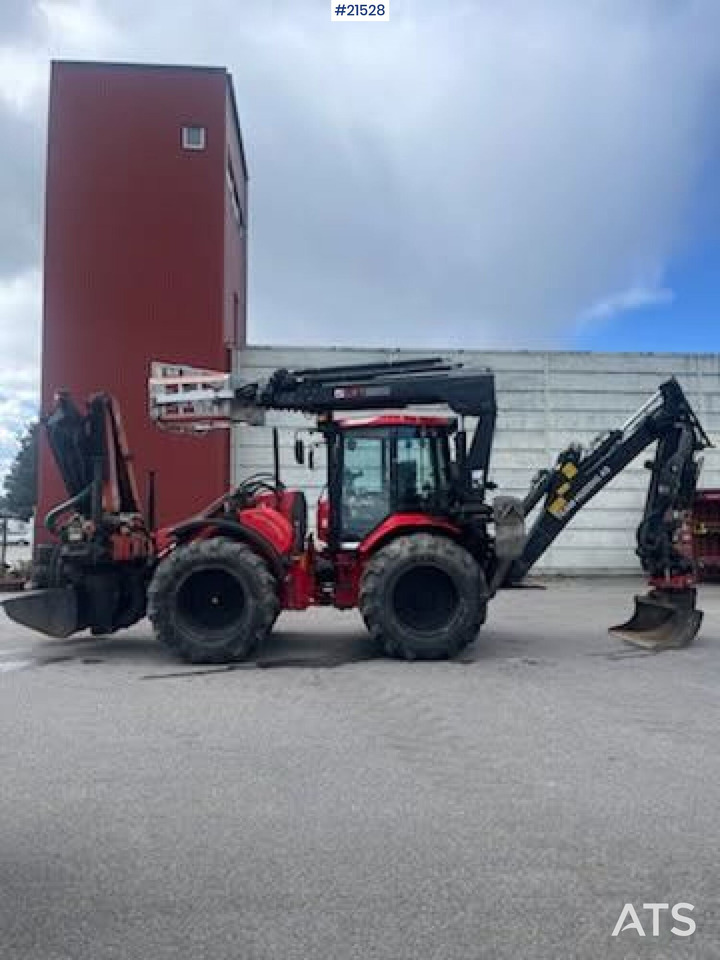 Huddig 1260C Traktorgraver m/ Palfinger kran, Lift, rototilt og skuffe - Backhoe loader: gambar 2 Huddig 1260C Traktorgraver m/ Palfinger kran, Lift, rototilt og skuffe - Backhoe loader: gambar 2