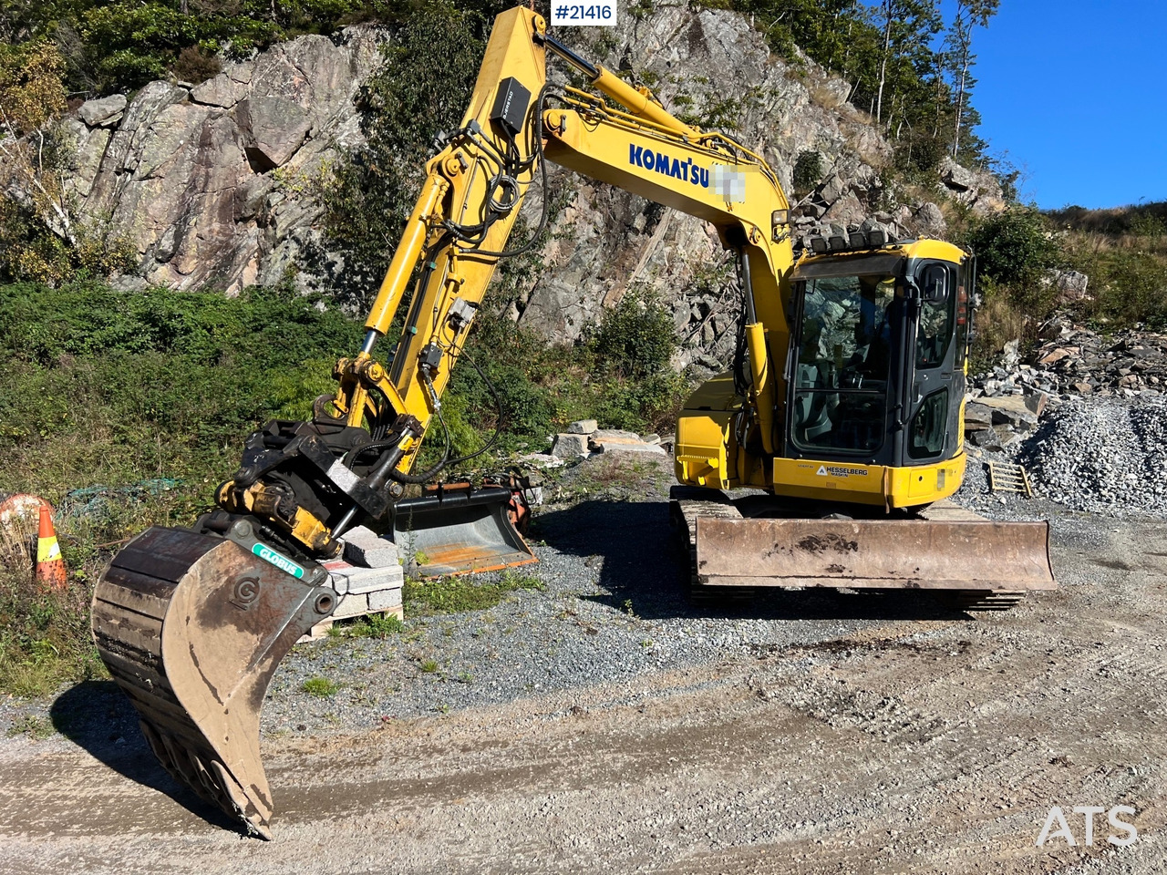 Komatsu PC78us Gravemaskin m/ Rototilt, pusseskuffe, smalskuffe og graveskuffe - Ekskavator perayap: gambar 3 Komatsu PC78us Gravemaskin m/ Rototilt, pusseskuffe, smalskuffe og graveskuffe - Ekskavator perayap: gambar 3