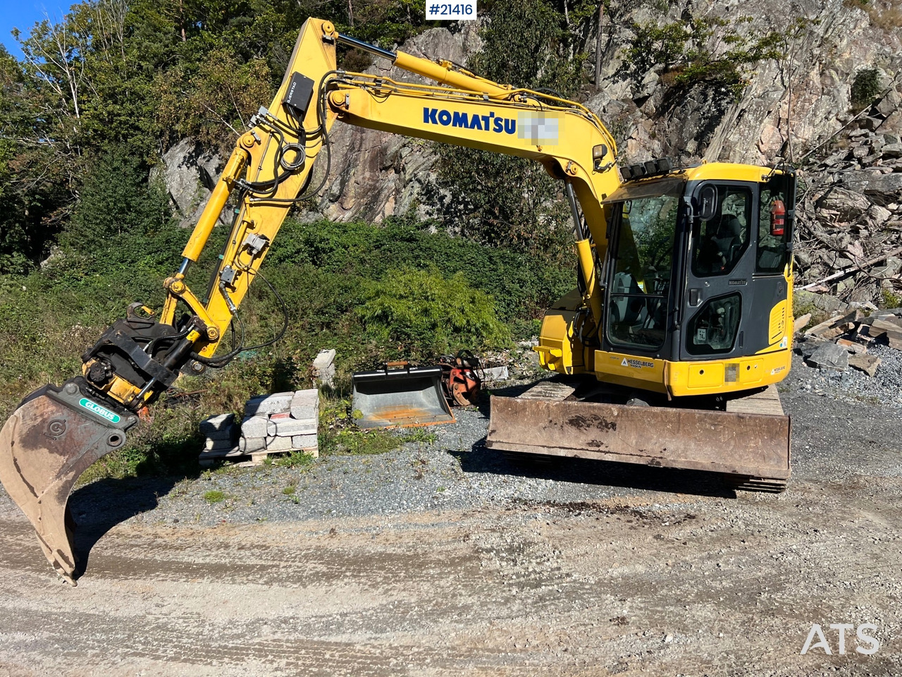 Komatsu PC78us Gravemaskin m/ Rototilt, pusseskuffe, smalskuffe og graveskuffe - Ekskavator perayap: gambar 2 Komatsu PC78us Gravemaskin m/ Rototilt, pusseskuffe, smalskuffe og graveskuffe - Ekskavator perayap: gambar 2