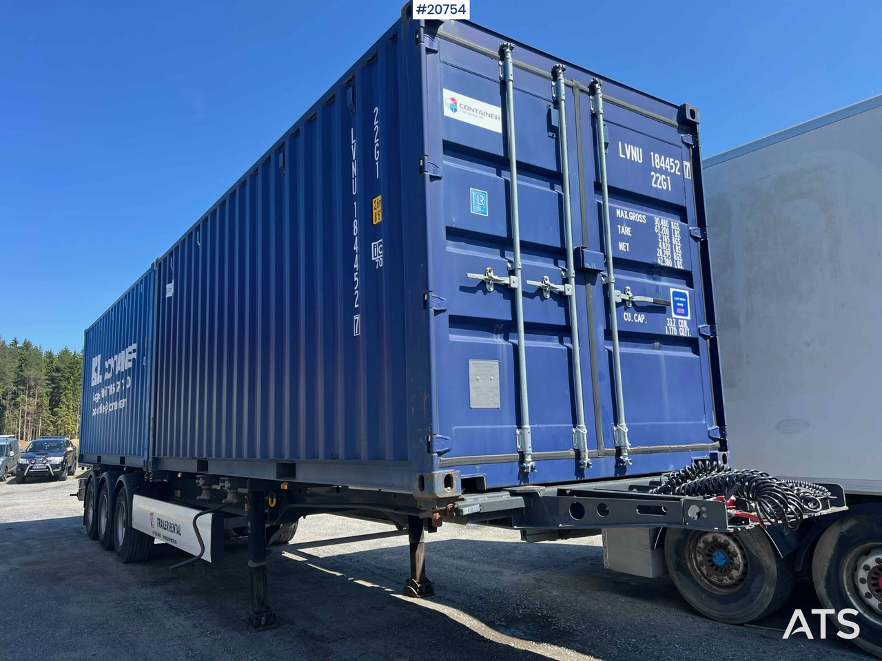 Krone containerhenger - Semi-trailer pengangkut mobil: gambar 1 Krone containerhenger - Semi-trailer pengangkut mobil: gambar 1