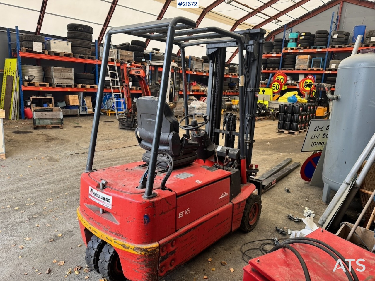 Linde Linde E16 EL Truck m/ forlengere. - Forklift listrik: gambar 5 Linde Linde E16 EL Truck m/ forlengere. - Forklift listrik: gambar 5