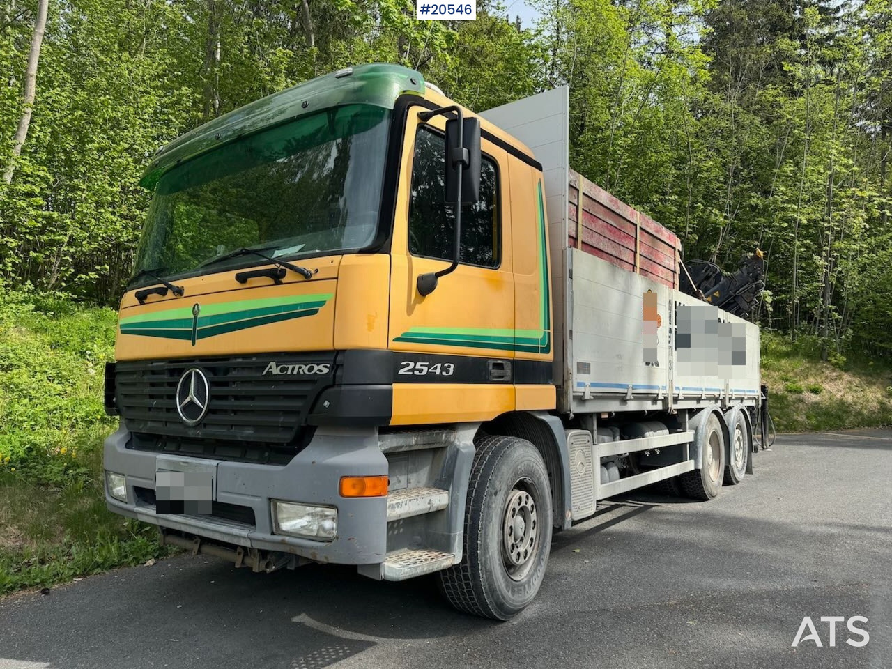 Mercedes Actros 2543 - Truk flatbed: gambar 1 Mercedes Actros 2543 - Truk flatbed: gambar 1
