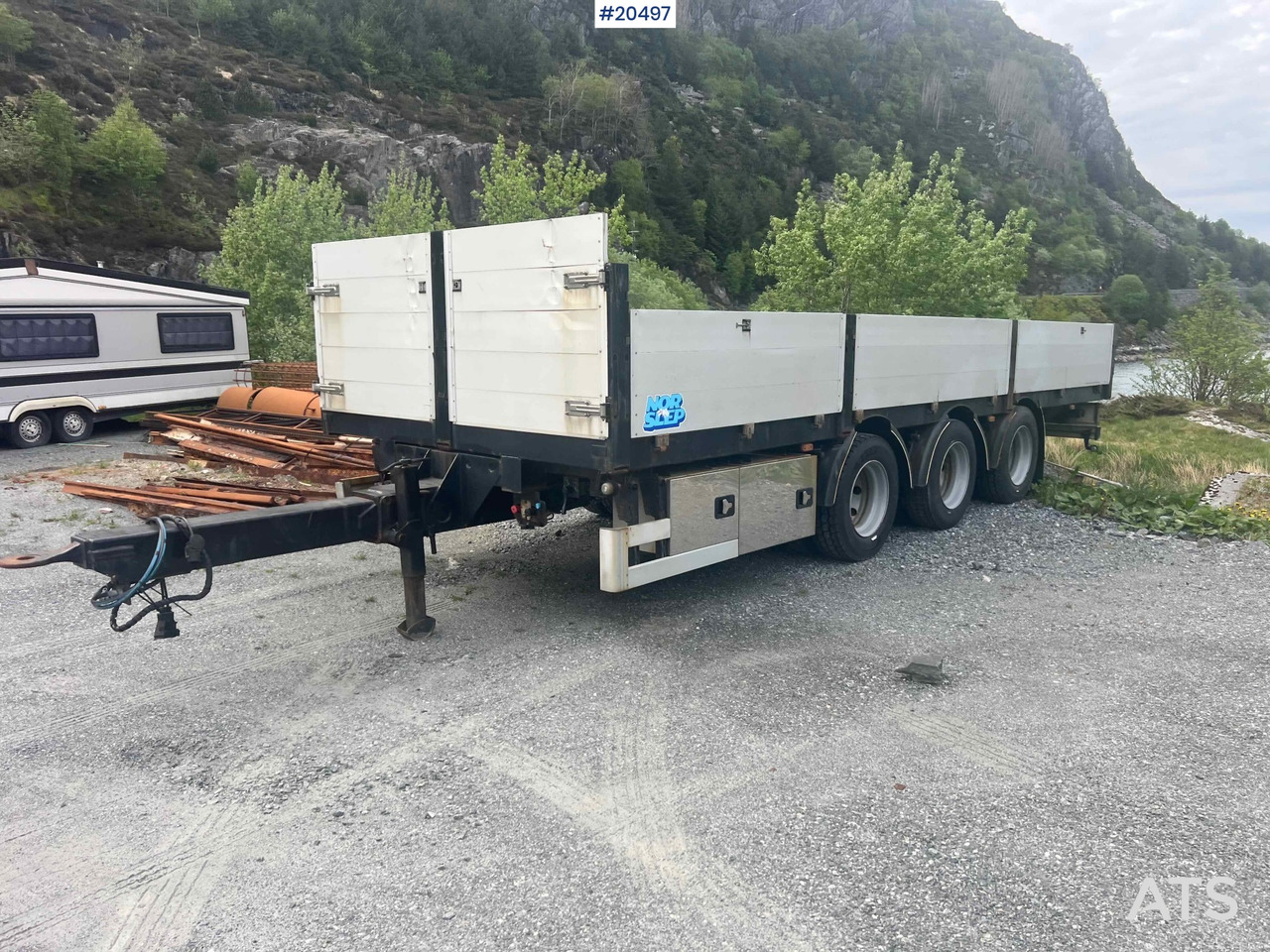 Nor-Slep 3 Akslet - Trailer flatbed: gambar 1 Nor-Slep 3 Akslet - Trailer flatbed: gambar 1