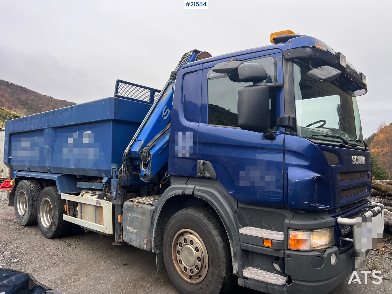 Scania P380 6x2 kranbil m/tipp, m/14t/ og m/Hiab kran - Truk derek: gambar 3 Scania P380 6x2 kranbil m/tipp, m/14t/ og m/Hiab kran - Truk derek: gambar 3