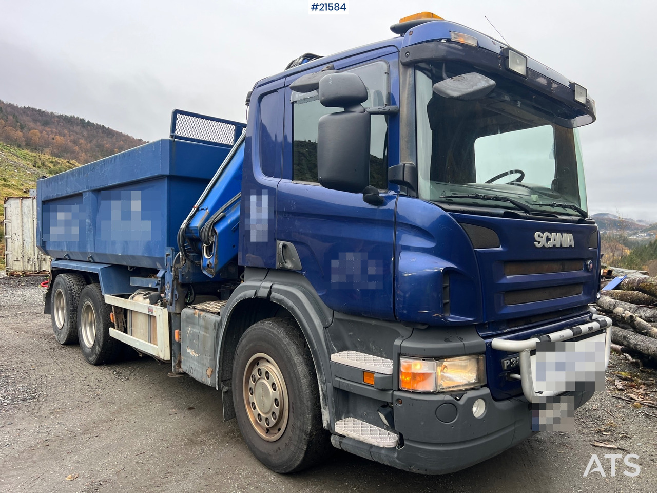 Scania P380 6x2 kranbil m/tipp, m/14t/ og m/Hiab kran - Truk derek: gambar 2 Scania P380 6x2 kranbil m/tipp, m/14t/ og m/Hiab kran - Truk derek: gambar 2