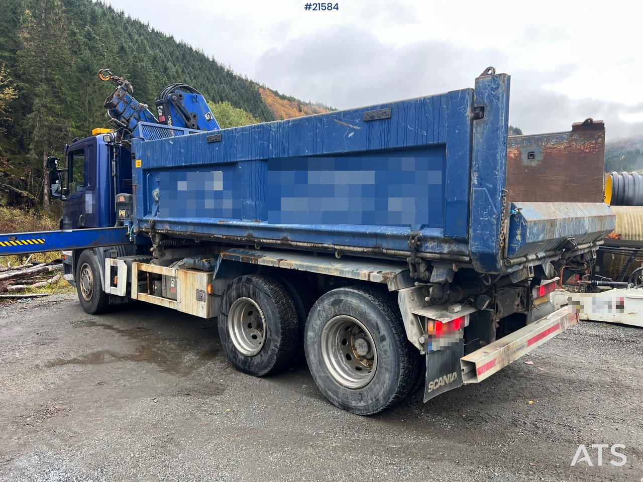 Scania P380 6x2 kranbil m/tipp, m/14t/ og m/Hiab kran - Truk derek: gambar 5 Scania P380 6x2 kranbil m/tipp, m/14t/ og m/Hiab kran - Truk derek: gambar 5