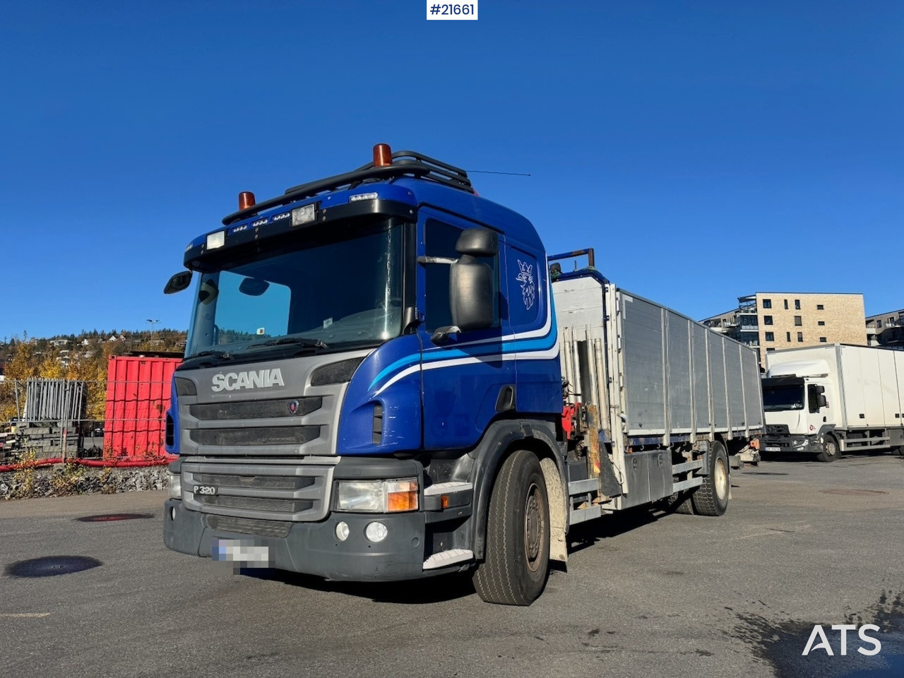 Scania Scania P320 4x2 Kranbil m/ 16,5 t/m Fassi kran og Løftelem. - Truk derek: gambar 1 Scania Scania P320 4x2 Kranbil m/ 16,5 t/m Fassi kran og Løftelem. - Truk derek: gambar 1