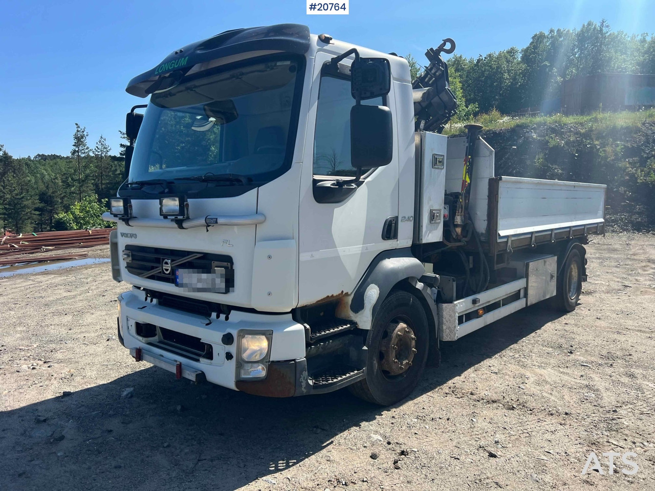 Volvo Fl-240 - Truk flatbed, Truk derek: gambar 2 Volvo Fl-240 - Truk flatbed, Truk derek: gambar 2