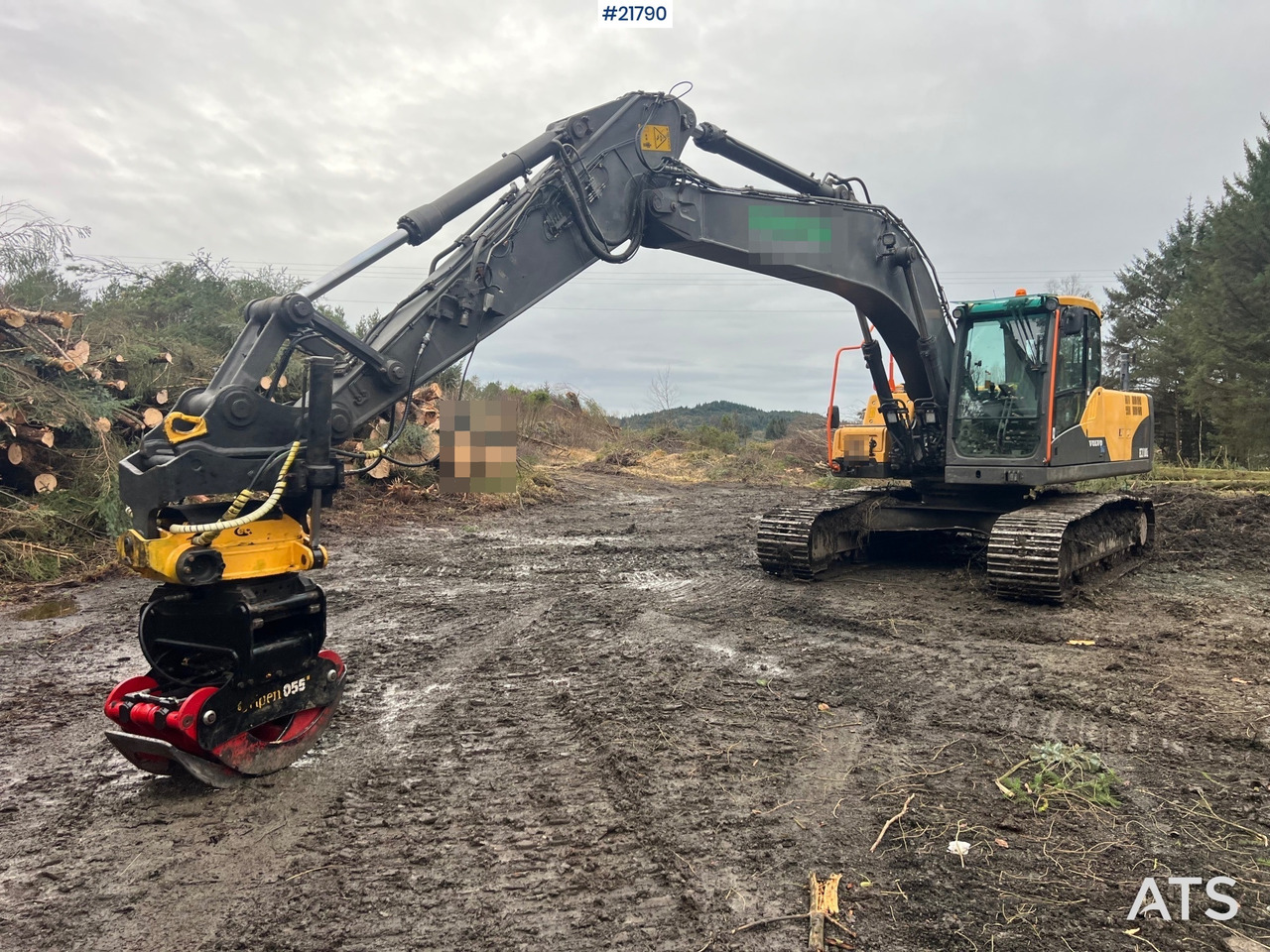 Volvo ec210cl gravemaskin m/ rototilt, pusseskuffe og tannskuffe - Ekskavator: gambar 2 Volvo ec210cl gravemaskin m/ rototilt, pusseskuffe og tannskuffe - Ekskavator: gambar 2