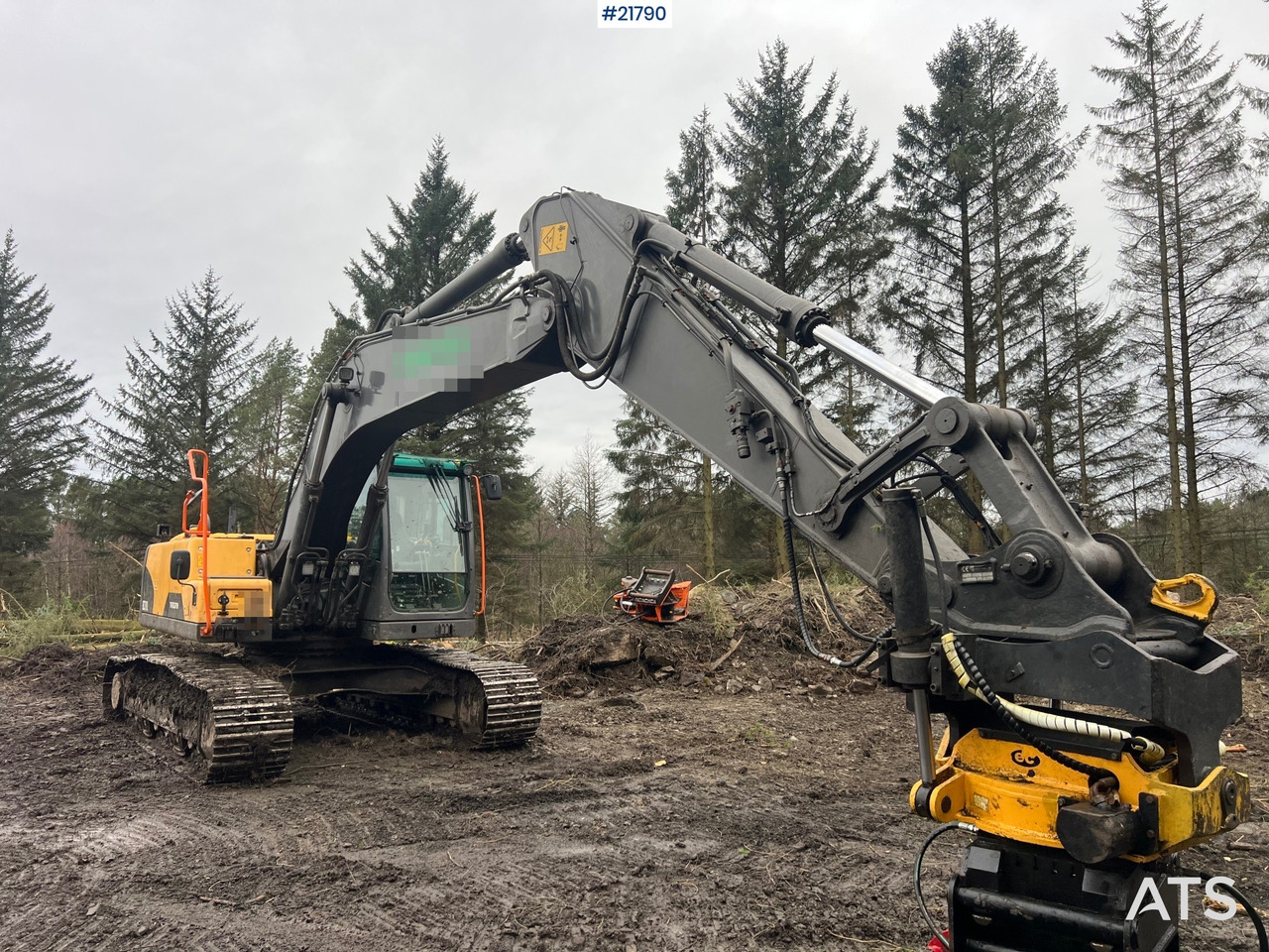 Volvo ec210cl gravemaskin m/ rototilt, pusseskuffe og tannskuffe - Ekskavator: gambar 5 Volvo ec210cl gravemaskin m/ rototilt, pusseskuffe og tannskuffe - Ekskavator: gambar 5