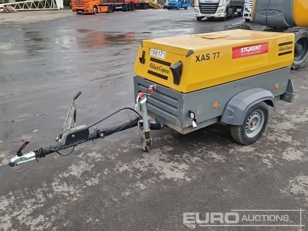 2011 Atlas Copco XAS77 150CFM - Kompresor udara: gambar 1 2011 Atlas Copco XAS77 150CFM - Kompresor udara: gambar 1