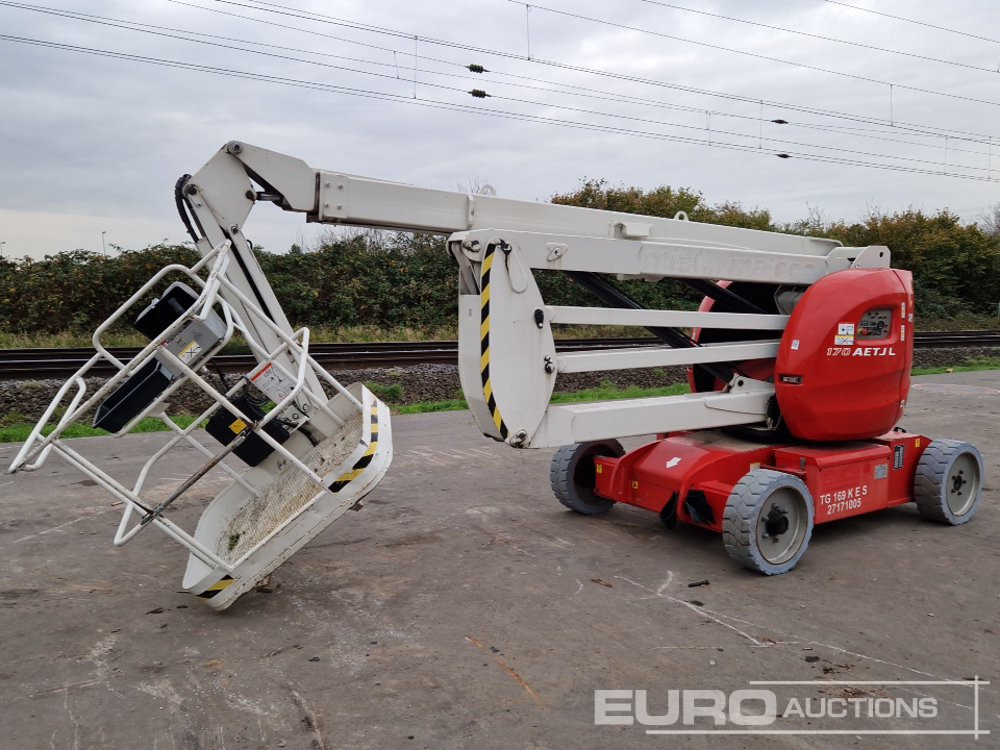 2012 Manitou 170AETJ Articulated Boom Lift, 16.9m Working Height, 200kg Platform Capacity, Non Marking Tyres - Platform pengangkat: gambar 1 2012 Manitou 170AETJ Articulated Boom Lift, 16.9m Working Height, 200kg Platform Capacity, Non Marking Tyres - Platform pengangkat: gambar 1