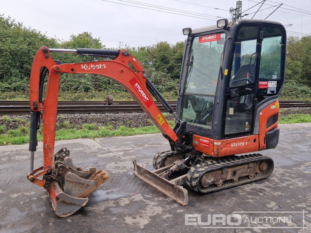2013 Kubota KX019-4 - Ekskavator mini: gambar 1 2013 Kubota KX019-4 - Ekskavator mini: gambar 1