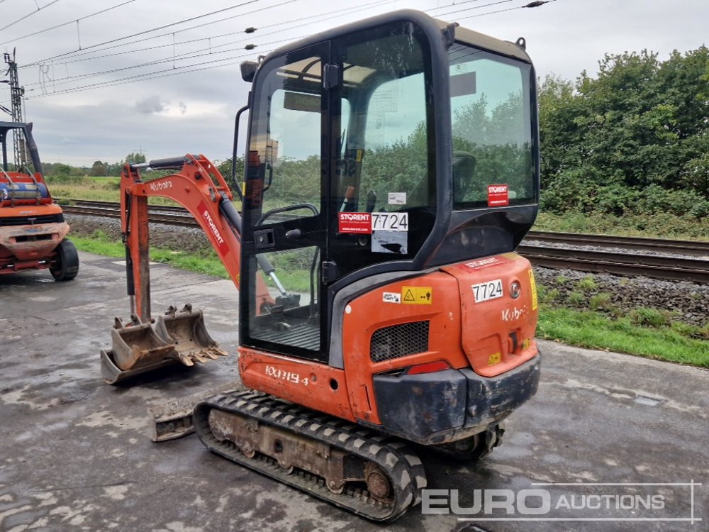 2013 Kubota KX019-4 - Ekskavator mini: gambar 3 2013 Kubota KX019-4 - Ekskavator mini: gambar 3