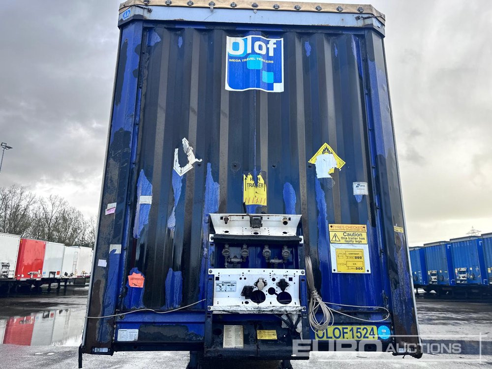 Semi-trailer dengan terpal samping 2015 Krone Mega Liner, Curtainsider, 3 Axle (Dutch Reg. Docs): gambar 38