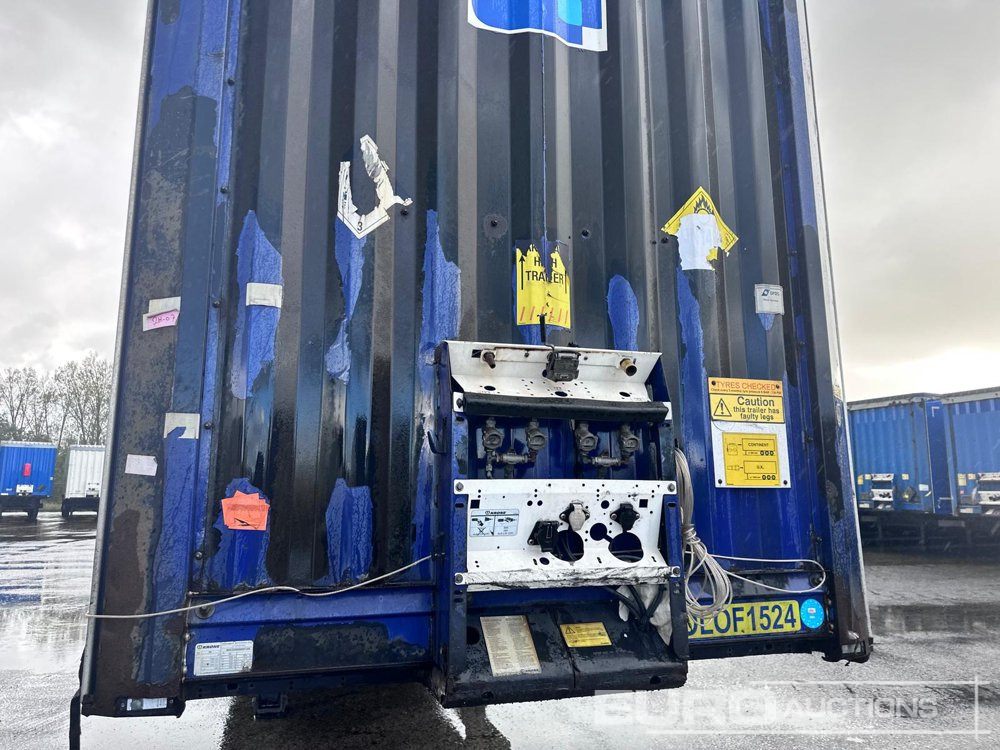 Semi-trailer dengan terpal samping 2015 Krone Mega Liner, Curtainsider, 3 Axle (Dutch Reg. Docs): gambar 7