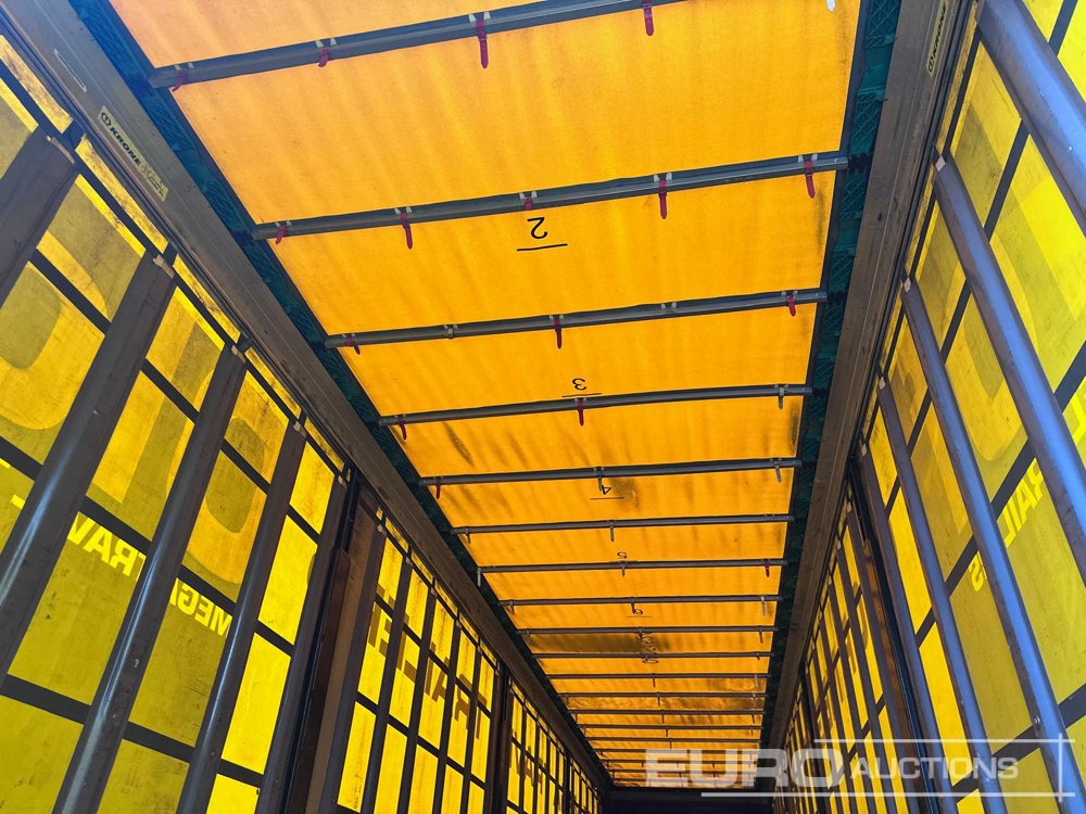 Semi-trailer dengan terpal samping 2015 Krone Mega Liner, Curtainsider, 3 Axle (Dutch Reg. Docs): gambar 21