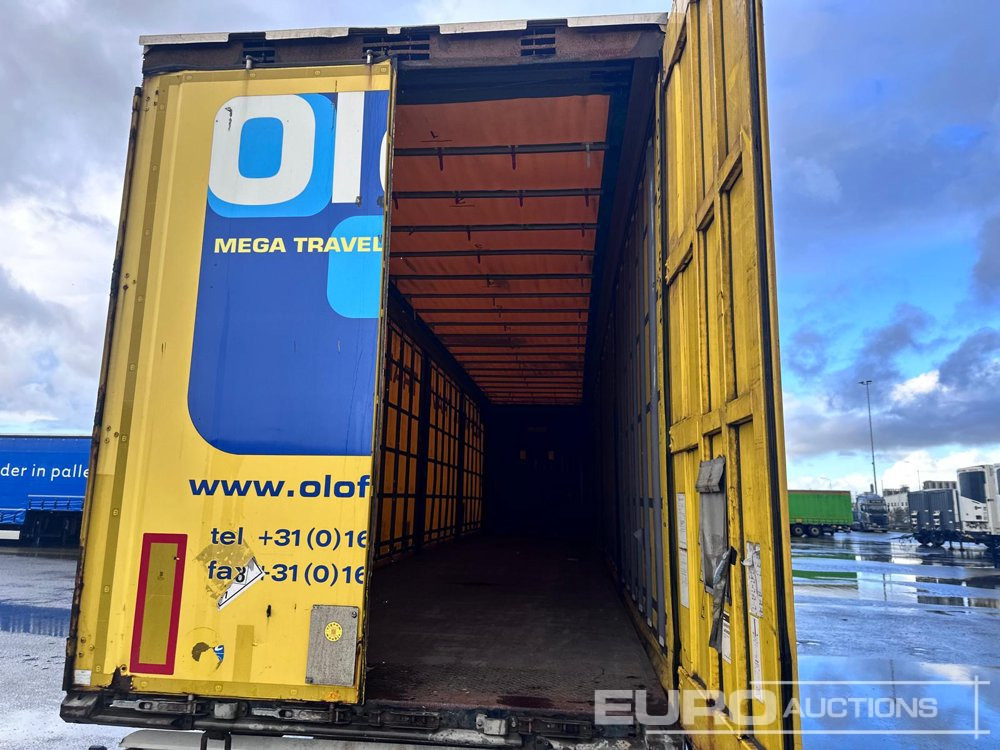 Semi-trailer dengan terpal samping 2015 Krone Mega Liner, Curtainsider, 3 Axle (Dutch Reg. Docs): gambar 18
