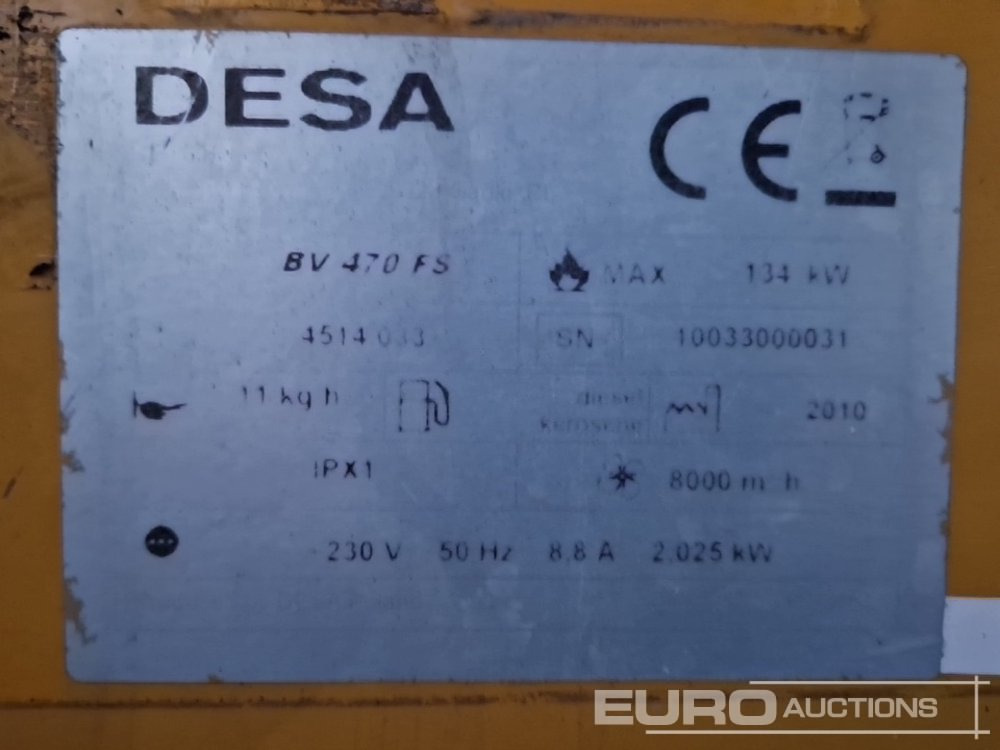 Pemanas konstruksi Master BV470: gambar 8 Pemanas konstruksi Master BV470: gambar 8