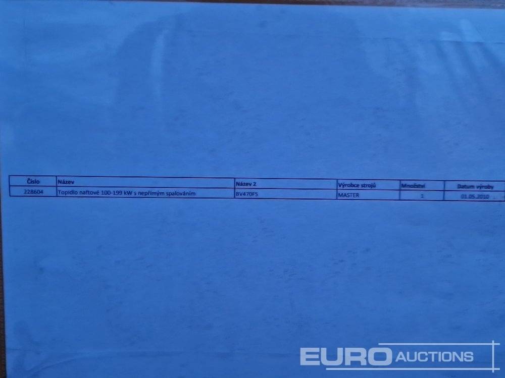 Pemanas konstruksi Master BV470: gambar 9 Pemanas konstruksi Master BV470: gambar 9