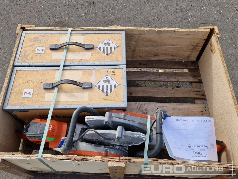 Pallet of Husqvarna Quick Cut Saws, Battery Power Kit - Mesin aspal: gambar 5 Pallet of Husqvarna Quick Cut Saws, Battery Power Kit - Mesin aspal: gambar 5