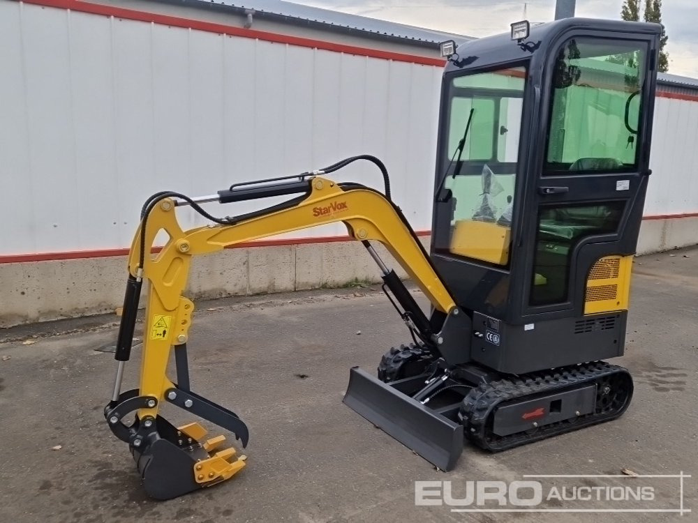 Unused 2025 STARVOX SV-ME12 - Ekskavator mini: gambar 1 Unused 2025 STARVOX SV-ME12 - Ekskavator mini: gambar 1