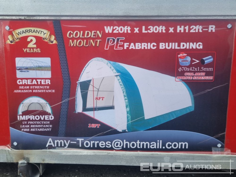 Unused 20x30x12 Dome Storage Shelter - Kontainer konstruksi: gambar 2 Unused 20x30x12 Dome Storage Shelter - Kontainer konstruksi: gambar 2