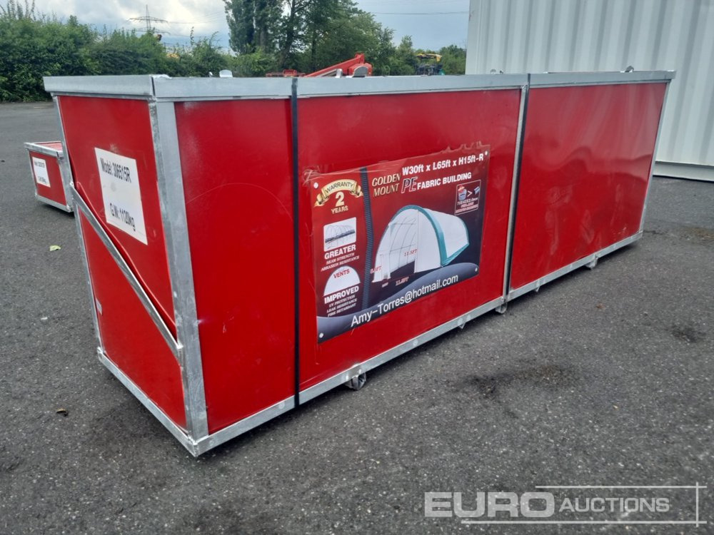 Unused 30x65x15 Dome Storage Shelter - Kontainer konstruksi: gambar 1 Unused 30x65x15 Dome Storage Shelter - Kontainer konstruksi: gambar 1