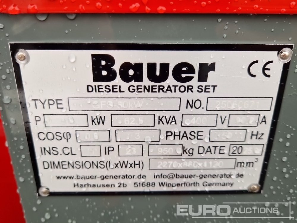 Genset Unused Bauer GFS-50KW: gambar 15
