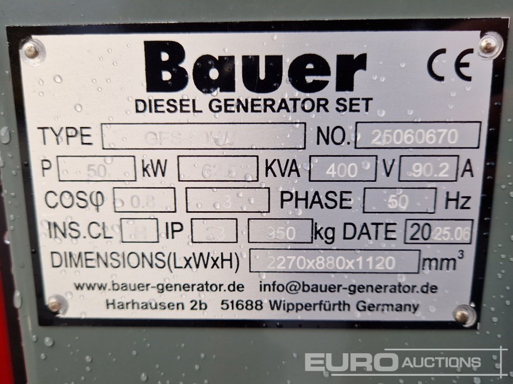 Genset Unused Bauer GFS-50KW: gambar 15