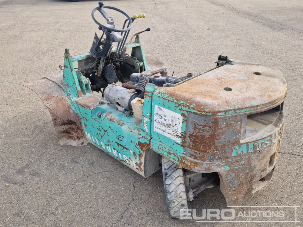 Forklift Mitsibishi Forklift, 2 Stage Free Mast Lift, Forks (Incomplete): gambar 6