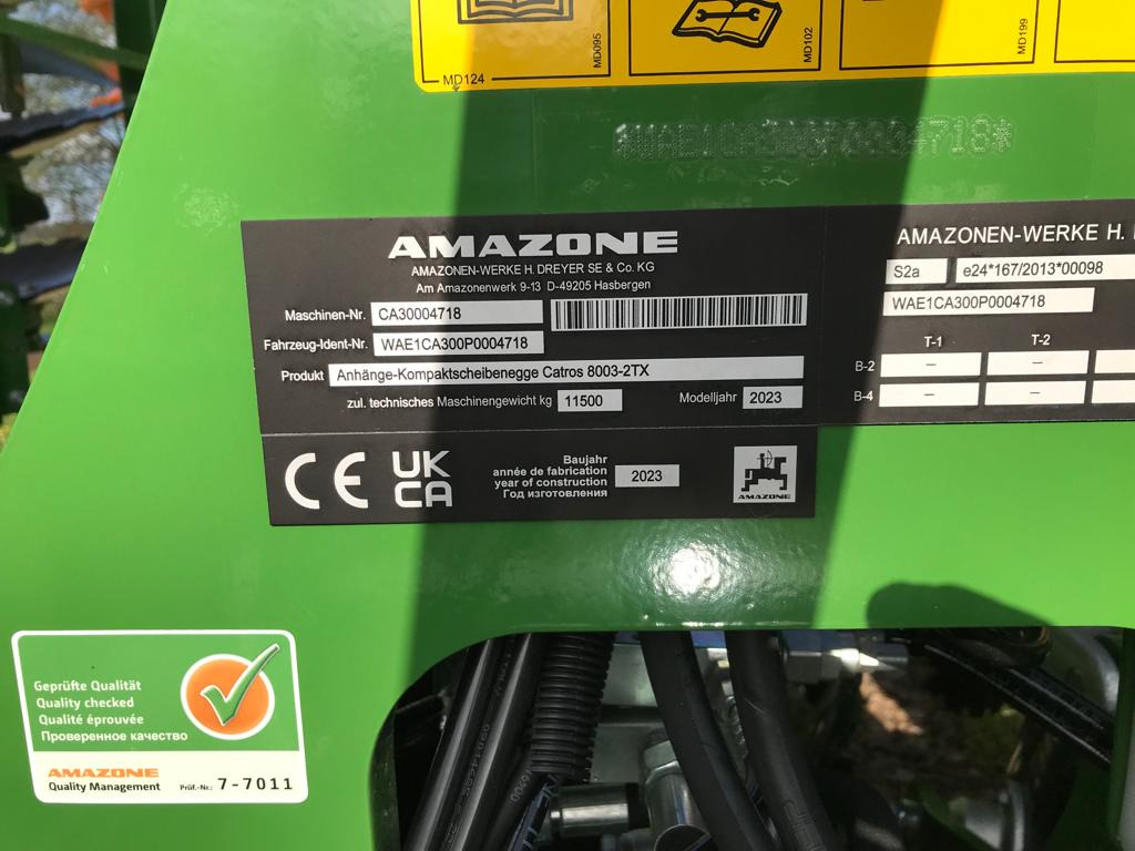 Amazone Catros 8003-2TX - Garu cakram: gambar 4 Amazone Catros 8003-2TX - Garu cakram: gambar 4